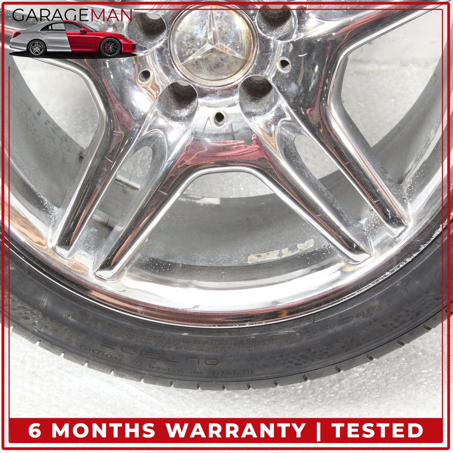 2003-2012 Mercedes R230 SL550 SL65 AMG Rear Wheel Tire Rim 9.5Jx18H2 ET33 OEM