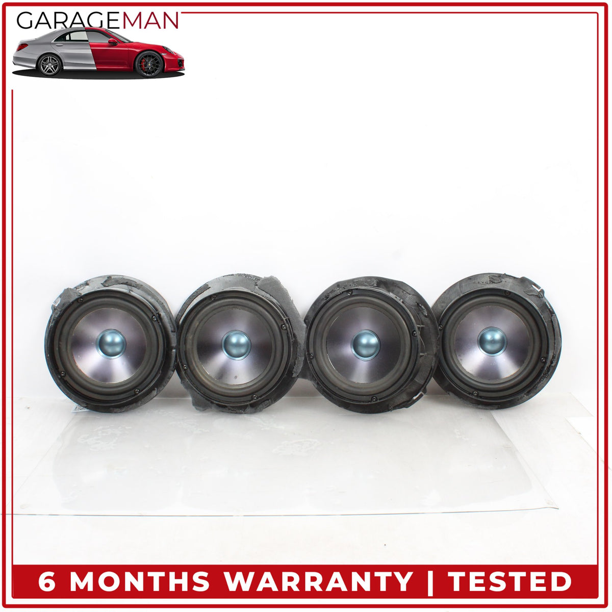 2007-2009 Mercedes W211 E350 Front and Rear Door Audio Sound Speakers Set OEM