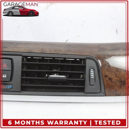2012-2020 BMW 328i Front Dash Center AC A/C Air Vent Panel w/ Hazard Light OEM