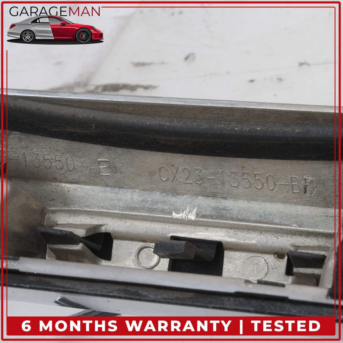 2012-2015 Jaguar XF X250 Rear Trunk Lid Molding Panel Trim Chrome w/ Camera OEM
