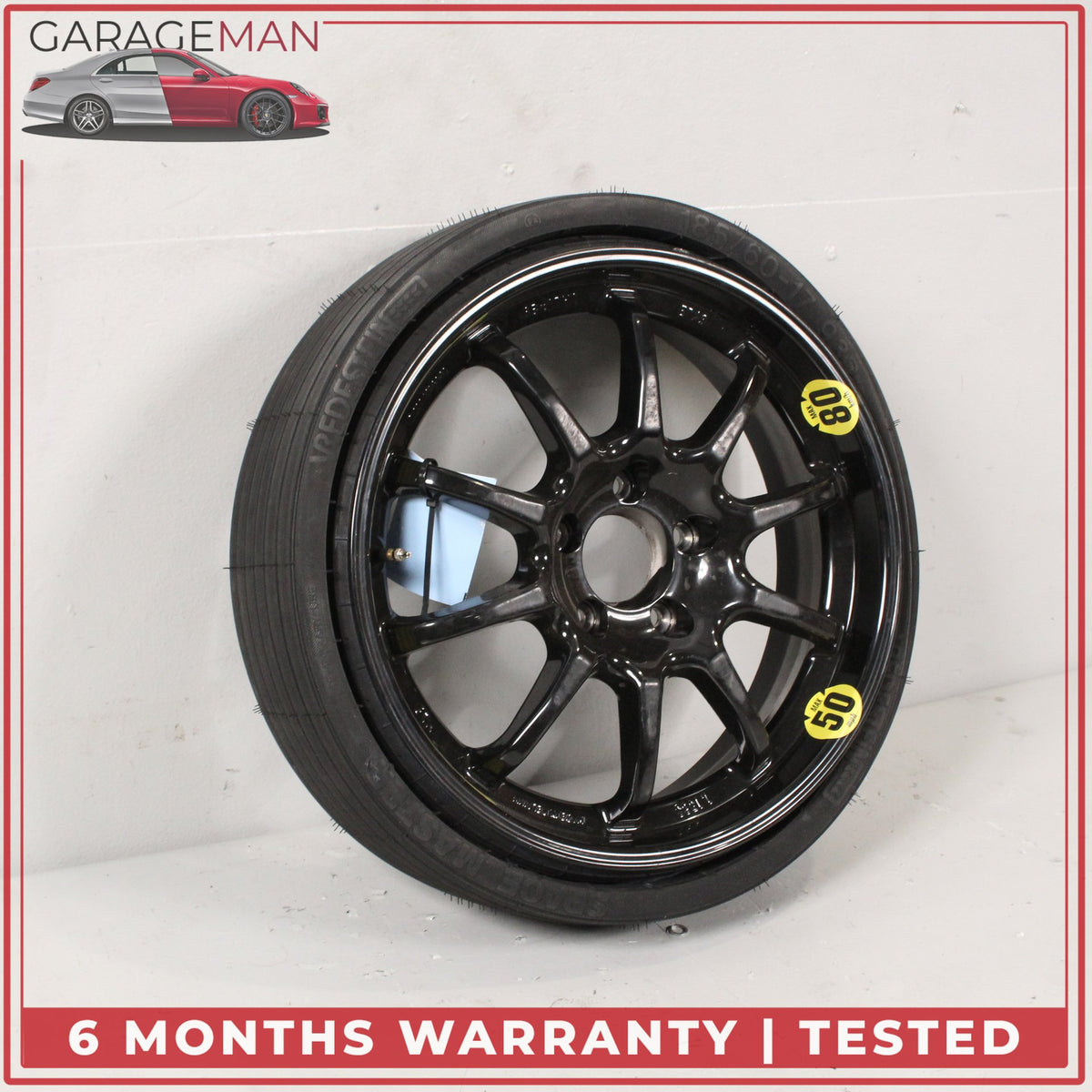 2003-2012 Mercedes R230 SL500 Emergency Spare Tire Wheel Donut Rim 17" 17 OEM
