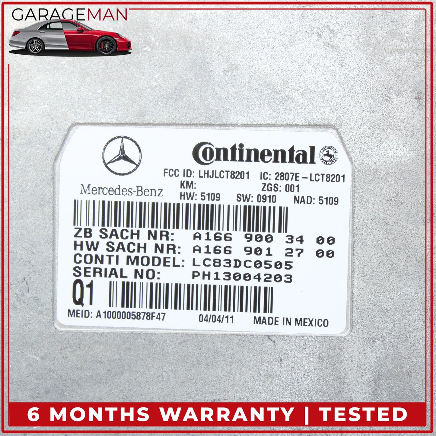 2007-2014 Mercedes W218 CLS63 AMG CL550 Voice Communication Control Module OEM