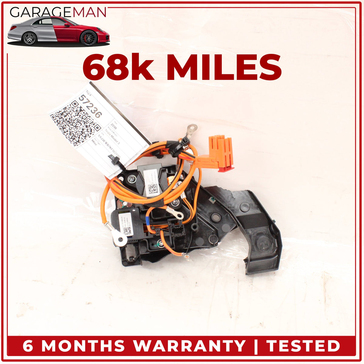 2017-2023 Tesla Model 3 Battery Module w/ Plug and Wiring Cable Connector OEM
