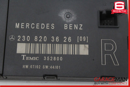 2003-2012 Mercedes SL500 R230 Right Front Door Control Module 2308203626 OEM