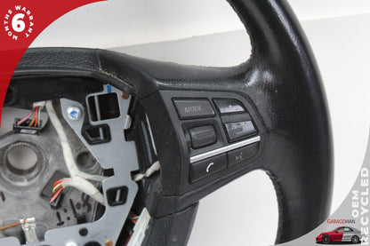 2009-2015 BMW 750i Front Left Driver Side Steering Wheel Black 9218379 OEM