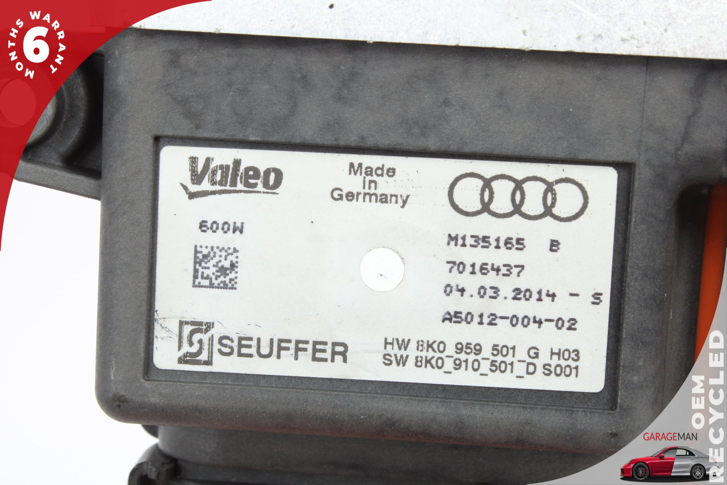 2009-2016 Audi A6 A4 A5 Radiator Cooling Fan Control Module Unit 8K0959501G OEM