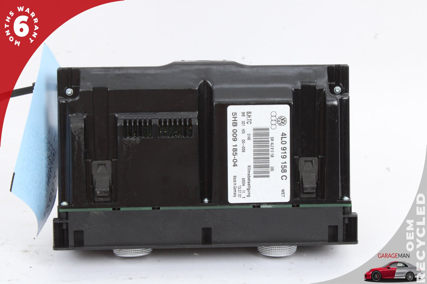 2007-2009 Audi Q7 Rear AC Climate Control Switch Panel 4L0919158D OEM