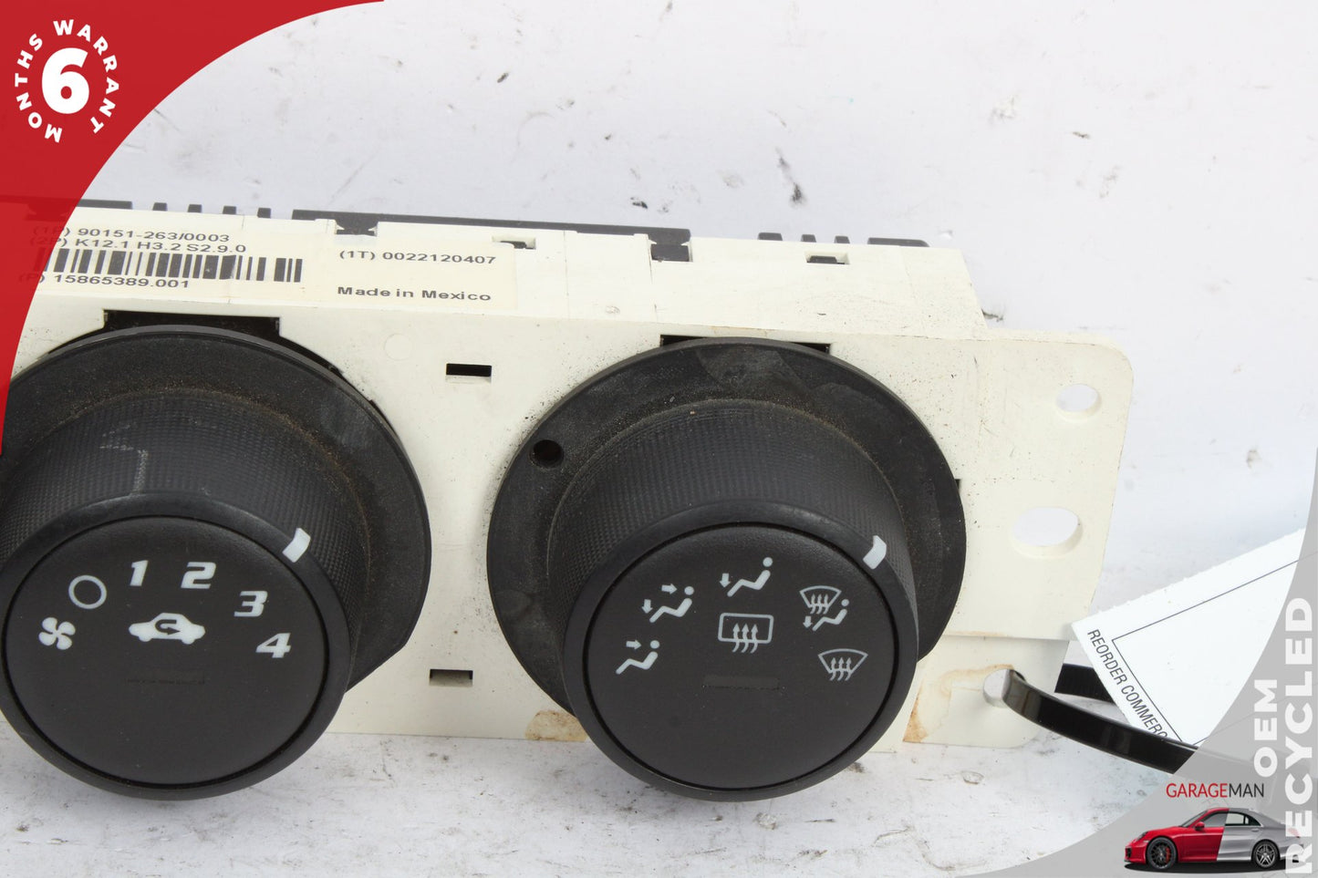 2006-2010 Pontiac Solstice A/C Temperature Climate Control Panel 15865389 OEM