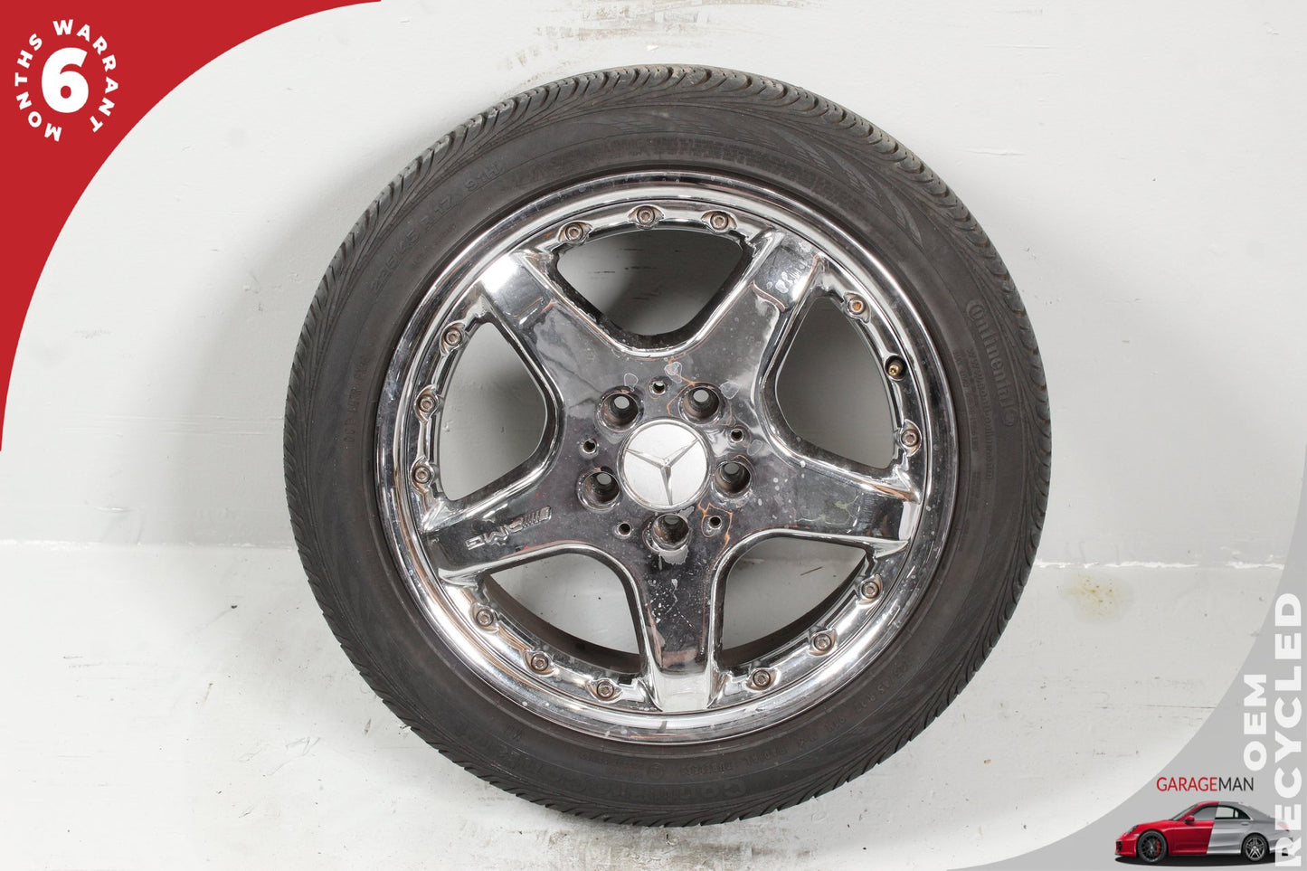 2002-2005 Mercedes W203 C230 Rear Wheel Rim w/ Tire 8.5JX17H2ET34 2034001302 OEM