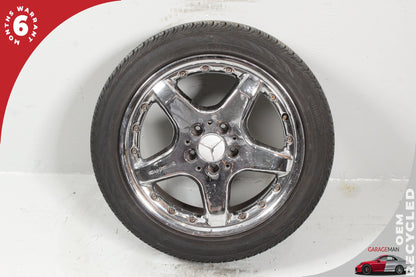 2002-2005 Mercedes W203 C230 Rear Wheel Rim w/ Tire 8.5JX17H2ET34 2034001302 OEM