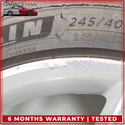 2011-2013 Mercedes W204 C250 Rear Wheel Rim w/ Tire 8.5JX17H2ET58 2044019702 OEM