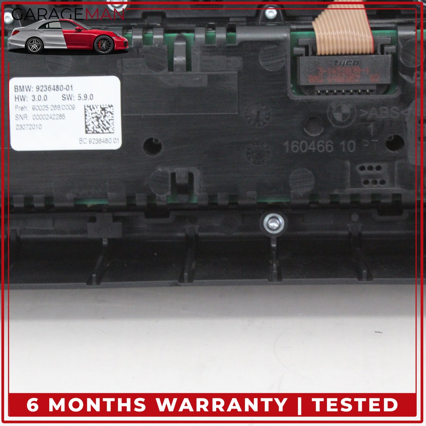 2011-2016 BMW 550i Front AC Climate Control Panel Audio CD Player 9236480 OEM