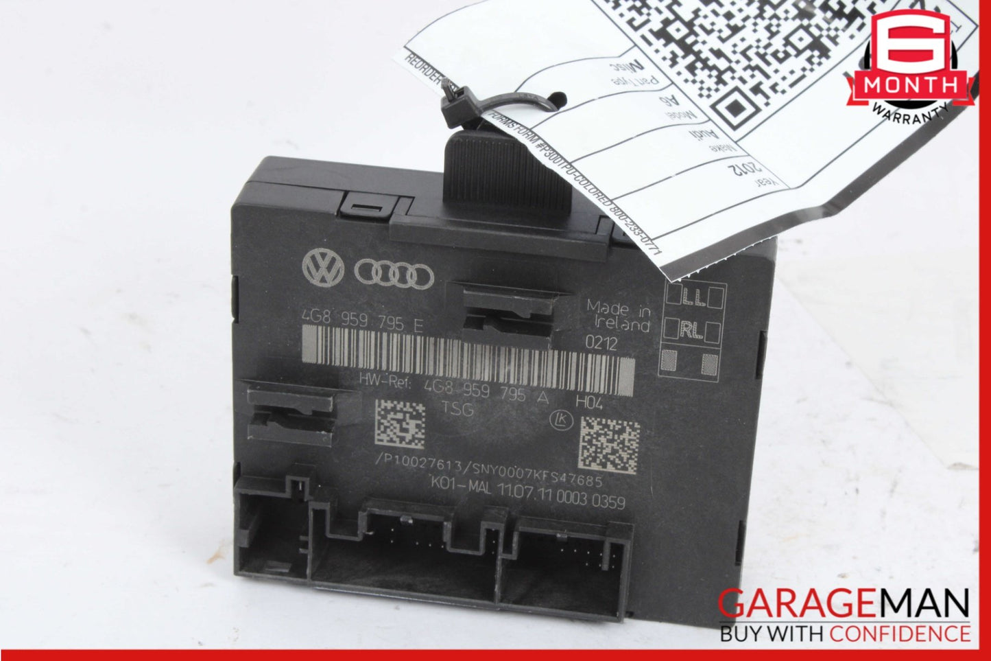 2012-2018 Audi A6 C7 Sedan Rear Right or Left Door Control Module 4G8959795 OEM