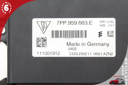 10-18 Porsche Panamera Voltage Stabilizer Control Module 7PP959663E Genuine