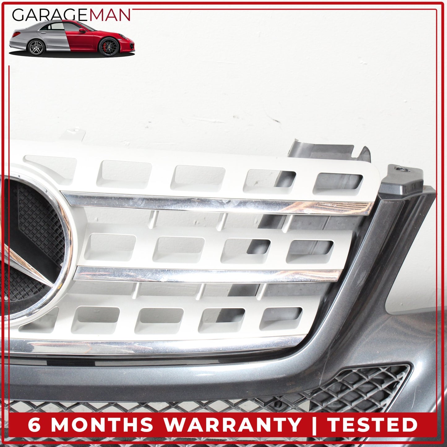 2009-2011 Mercedes W164 ML350 ML550 Base Front Bumper Cover Assembly Gray OEM