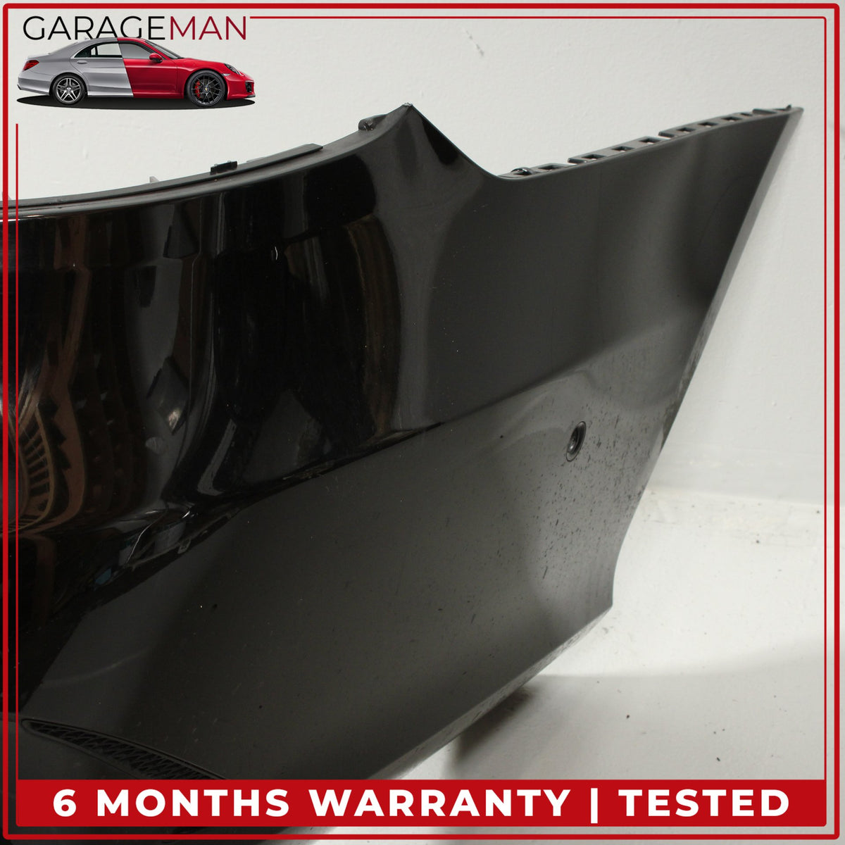 2014-2016 Mercedes W212 E400 E350 Sedan Rear Bumper Cover Black 2128853438 OEM