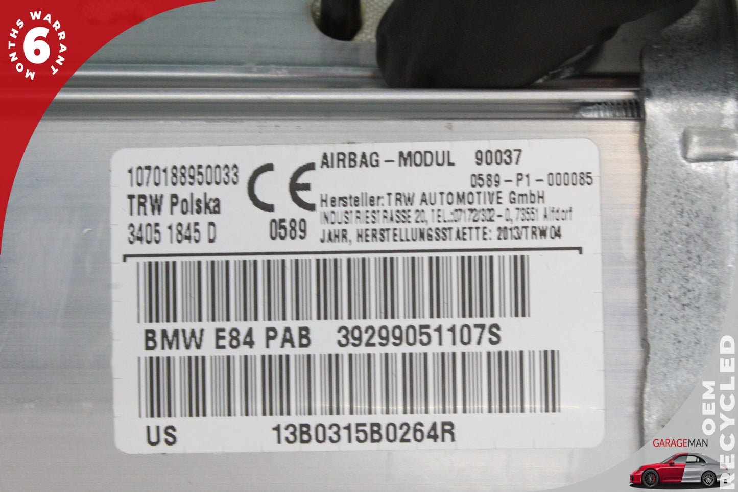 2013-2015 BMW X1 E84 SUV Front Right Passenger Side Dash Airbag Air Bag OEM