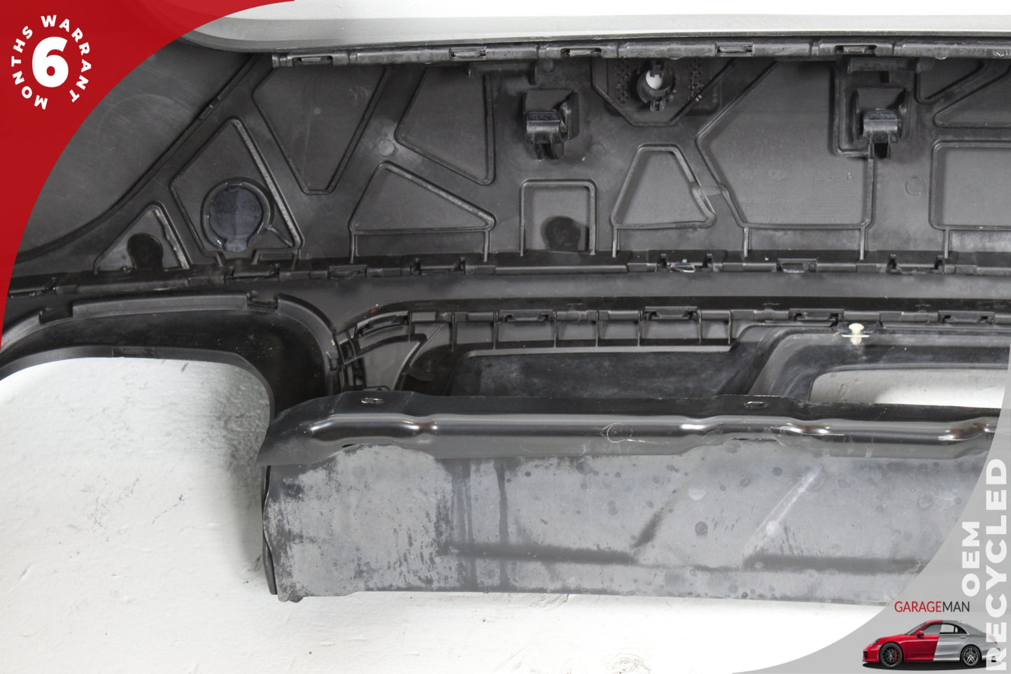 2011-2014 Porsche Cayenne 958 S Hybrid Rear Bumper Cover 95850541110 Jet Black Metallic