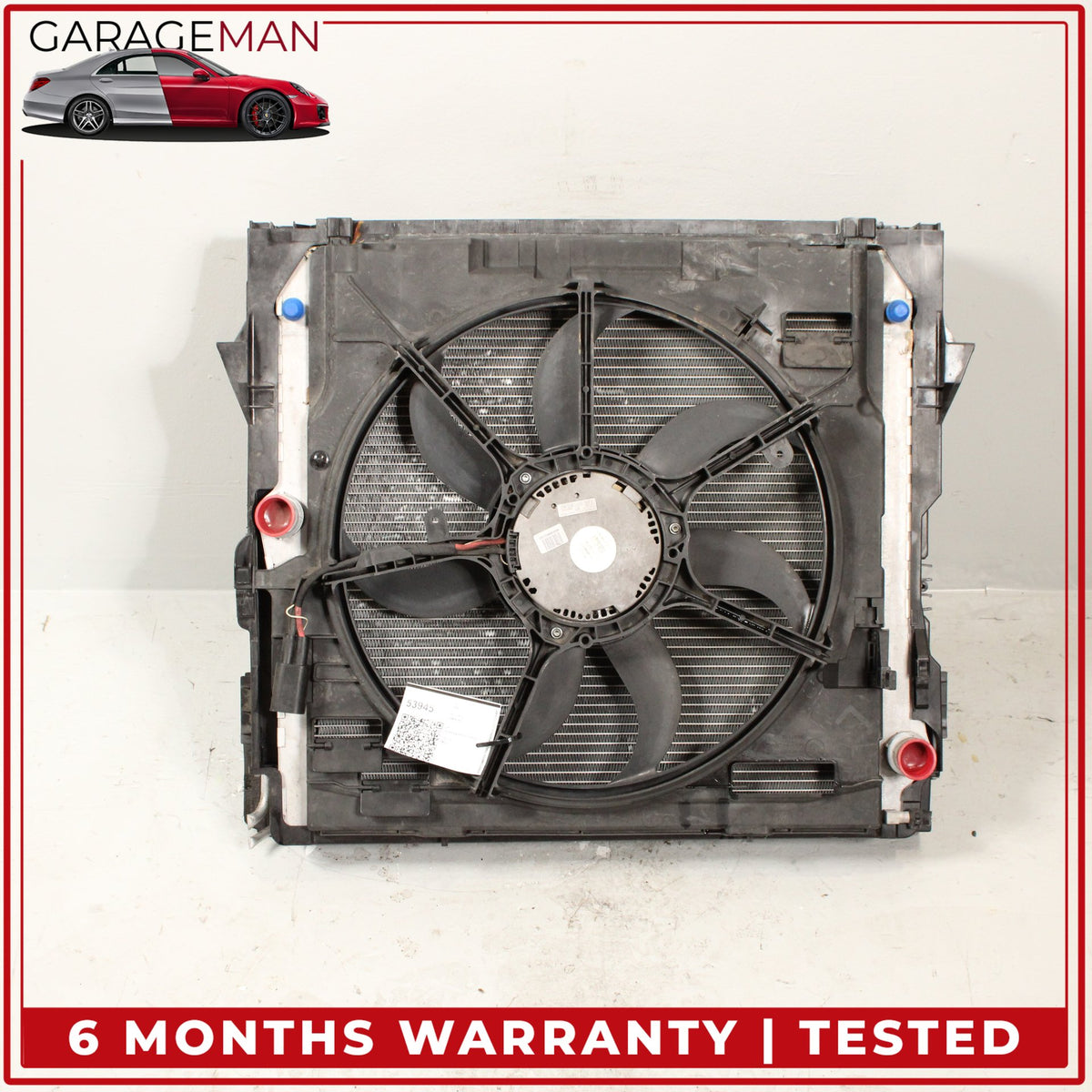 2007-2013 BMW X5 E70 Radiator Cooling Fan Blade Motor Assembly 7533558 OEM