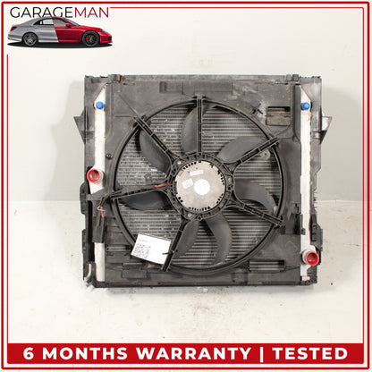 2007-2013 BMW X5 E70 Radiator Cooling Fan Blade Motor Assembly 7533558 OEM
