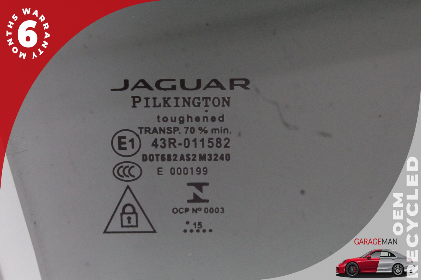 2016-2022 Jaguar XF X260 Sedan Rear Right Door Window Glass GX6325712AB OEM