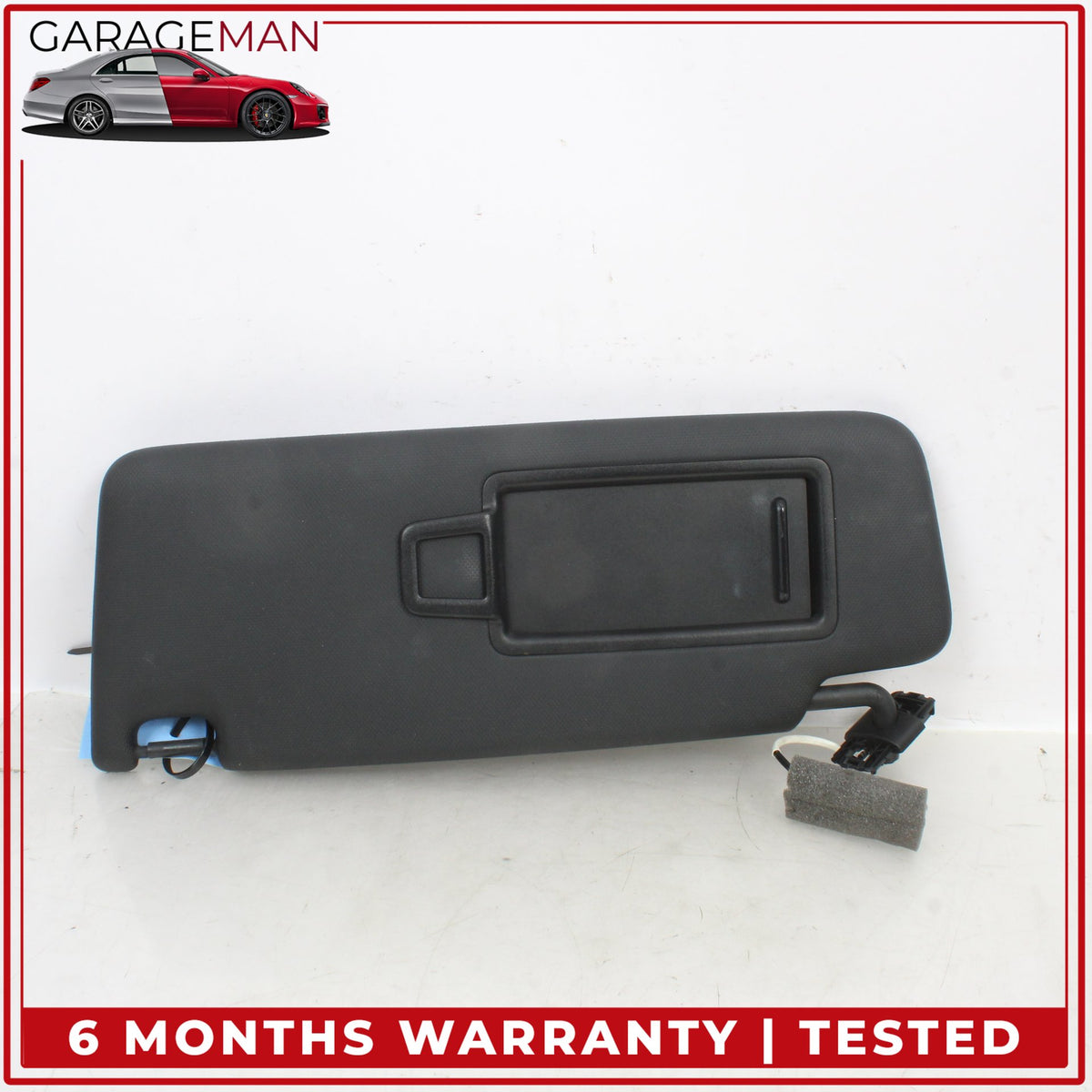 2019-2025 Audi Q3 Front Left and Right Side Sunvisor Sun Visor Black Set OEM