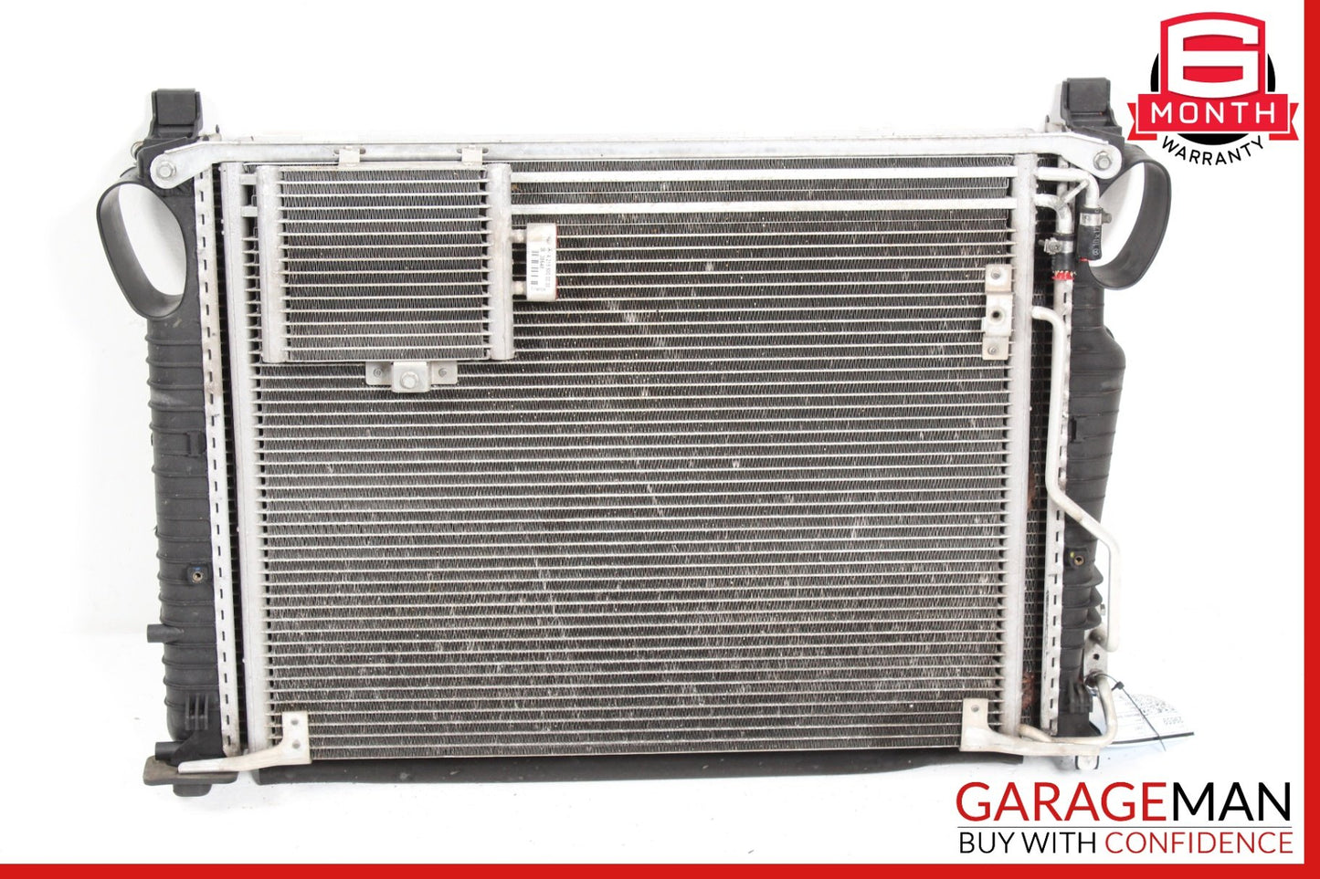 2003-2008 Mercedes R230 SL500 Engine Cooling Radiator AC A/C Condenser Assembly