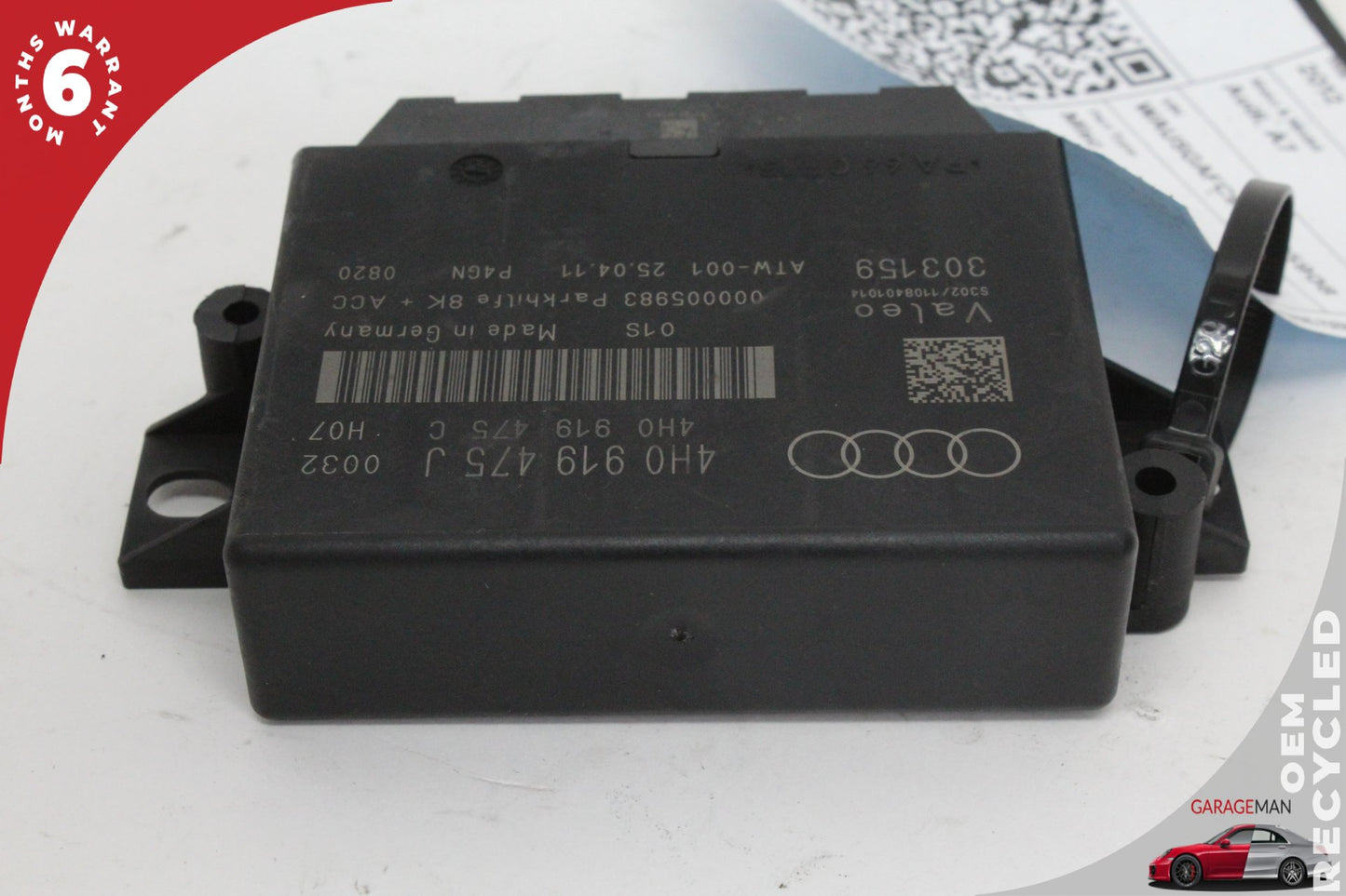 2012-2018 Audi A7 A6 Park Parking Assist Control Module Unit 4H0919475J OEM