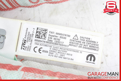17-22 Alfa Romeo Giulia Right Side Roof Curtain Airbag Air Bag OEM