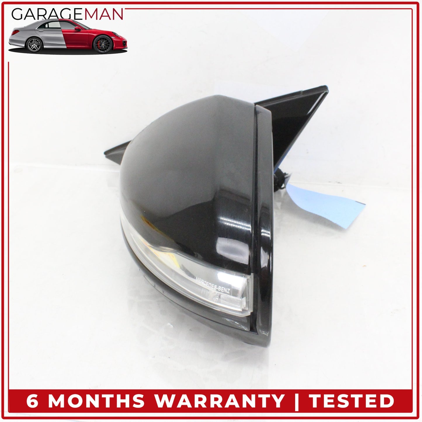 2014-2017 Mercedes W222 S550e Front Left Side Door Rear View Mirror Black OEM