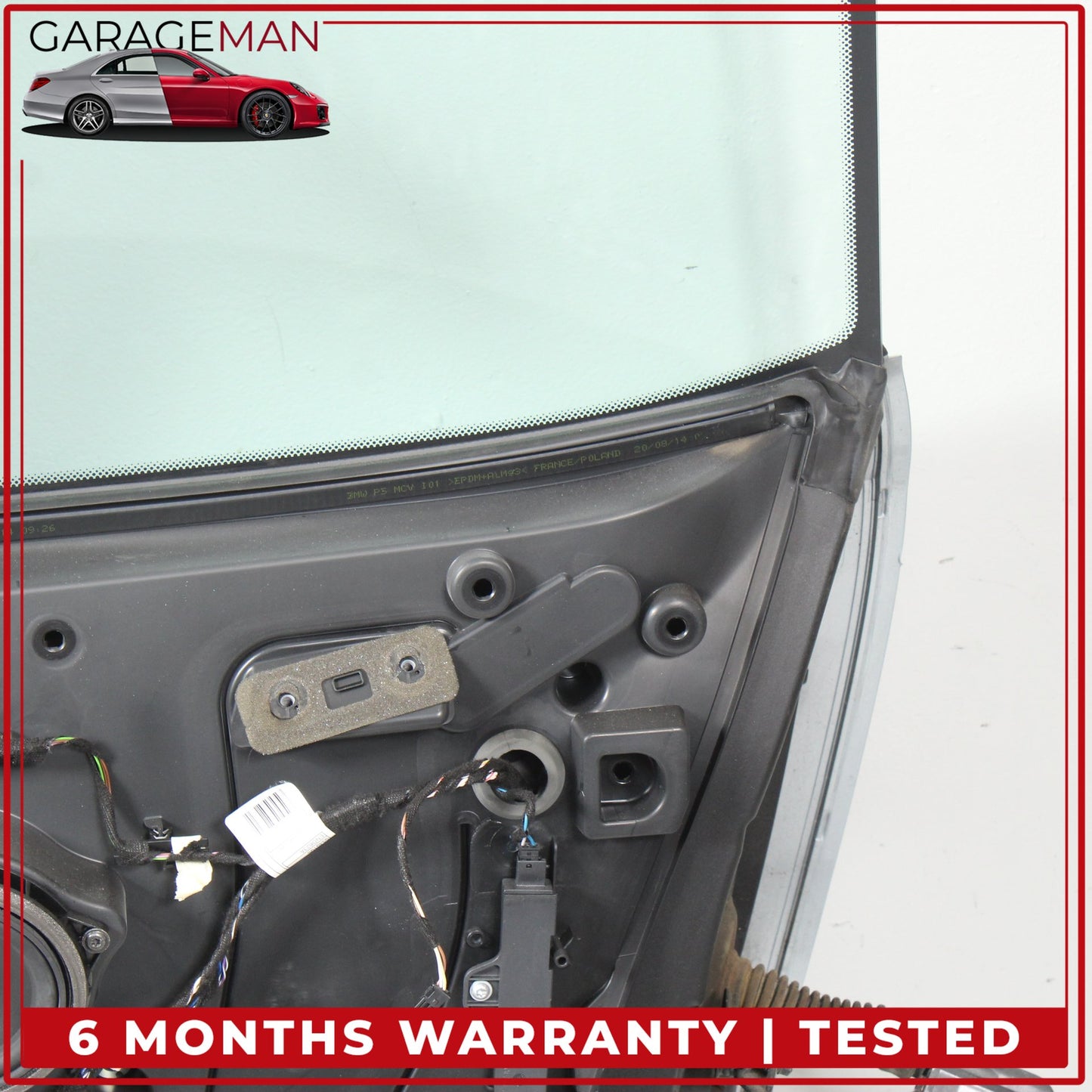 2014-2021 BMW i3 Rear Right Passenger Side Door Shell w/ Window Glass Silver OEM