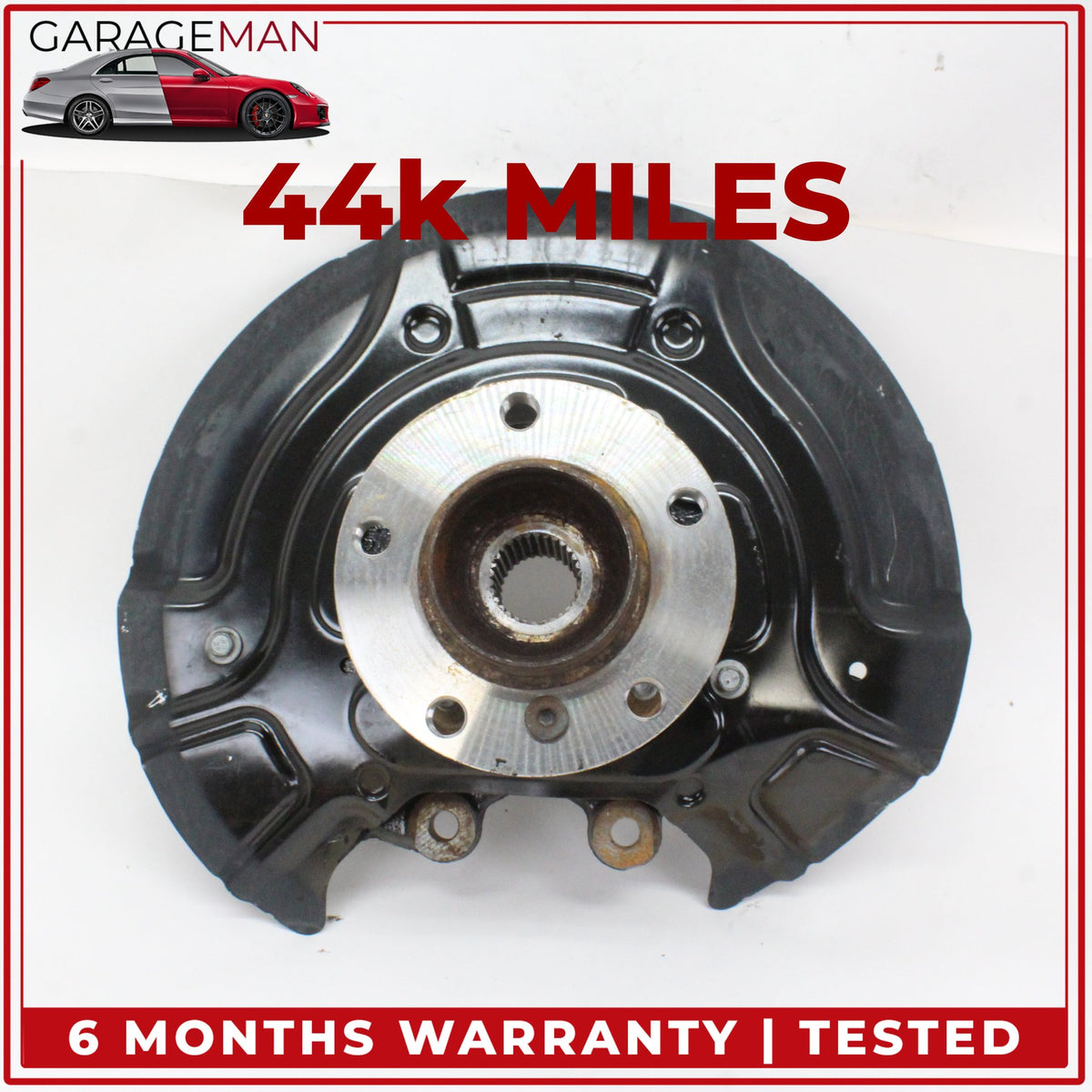 2011-2017 BMW X3 F25 RWD 2.0L Rear Left Spindle Knuckle Wheel Hub w/ Shield 6797569 OEM