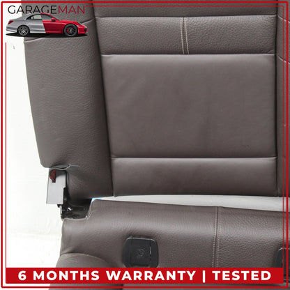 2014-2021 BMW i3 Rear Upper and Lower Seat Bench Cushion w/ Headrest Brown OEM