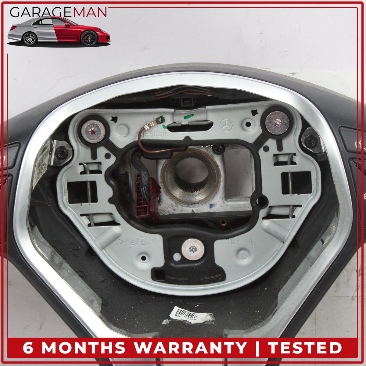 2012-2018 Mercedes W212 E250 Steering Wheel w/ Paddle Shifters 2184600818 OEM