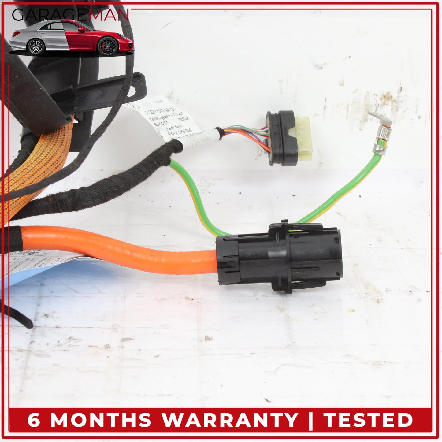 2015-2017 Mercedes W222 S550e Hybrid HV Battery Charging Port Wire Harness OEM