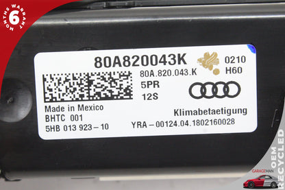 2018-2025 Audi Q5 AC Temperature Climate Control Switch Panel 80A820043K OEM