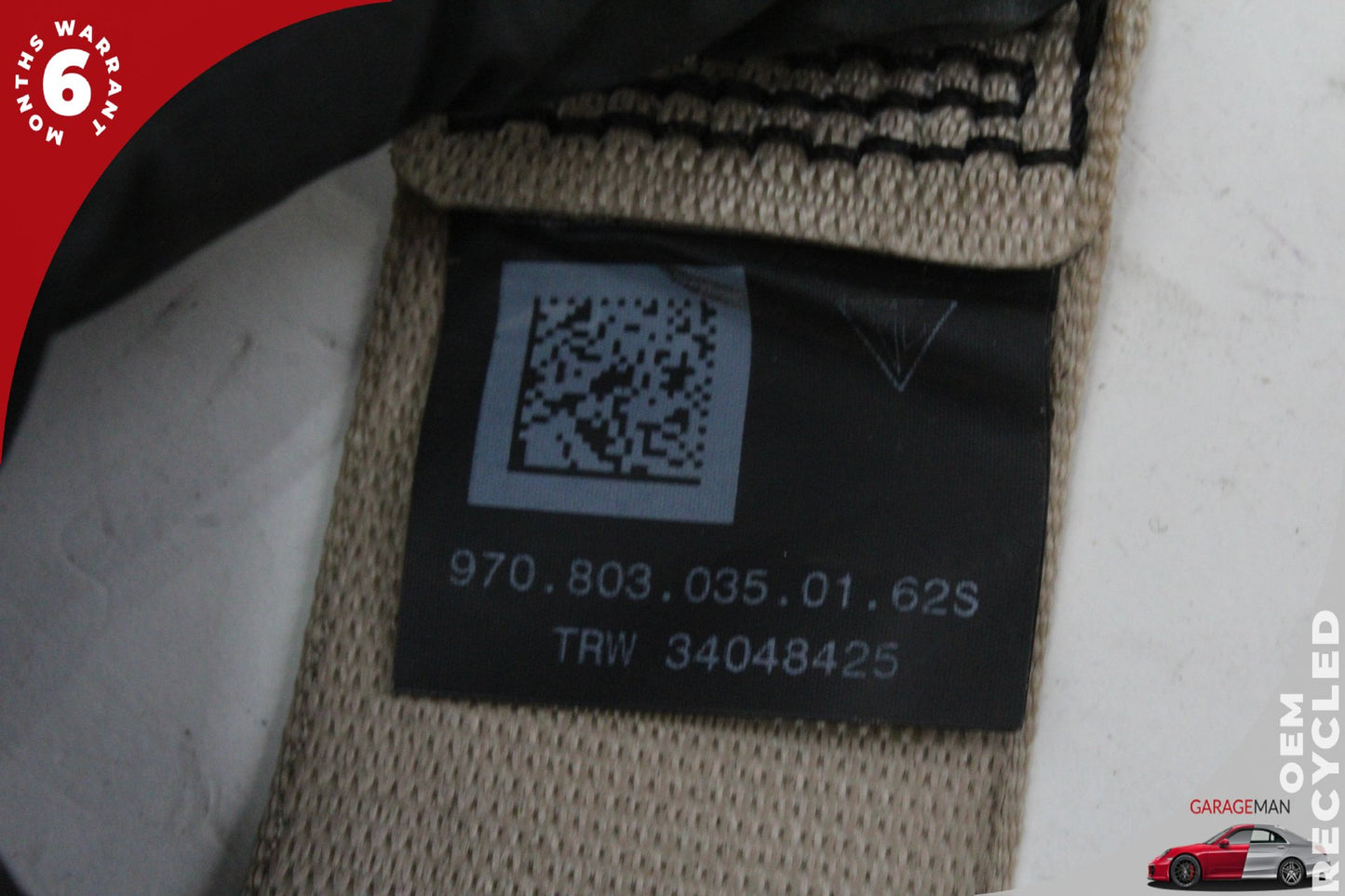 10-16 Porsche Panamera Sedan Left Rear Seat Belt 97080303501 Genuine