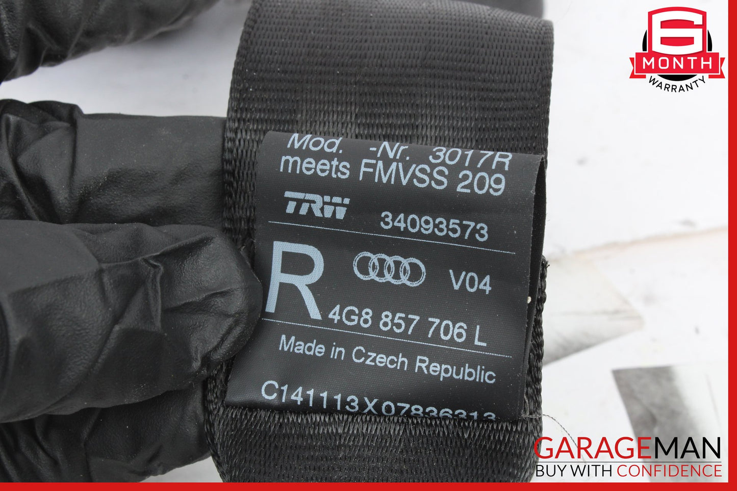2012-2018 Audi S7 Front Right Passenger Side Seat Belt Retractor 4G8857706