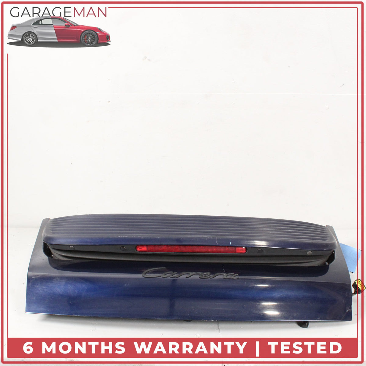 1999-2005 Porsche 911 Carrera 996 Engine Lid Cover w/ Spoiler Lift Blue OEM