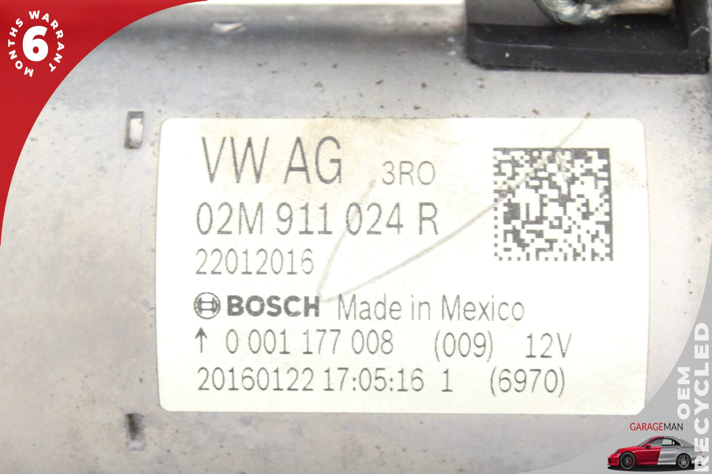 2011-2025 Volkswagen Golf SportWagen Audi Engine Motor Starter 02M911024R OEM