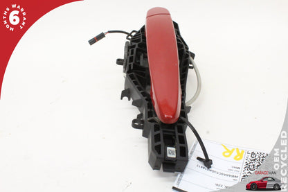2012-2018 BMW 320i F30 Rear Right Side Exterior Door Handle Red 7332268 OEM