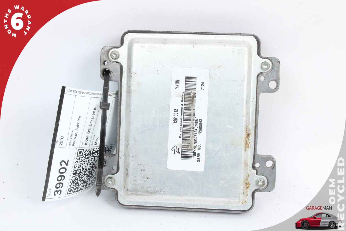 2006-2010 Pontiac Solstice Engine Computer Module ECU ECM 12610012 OEM