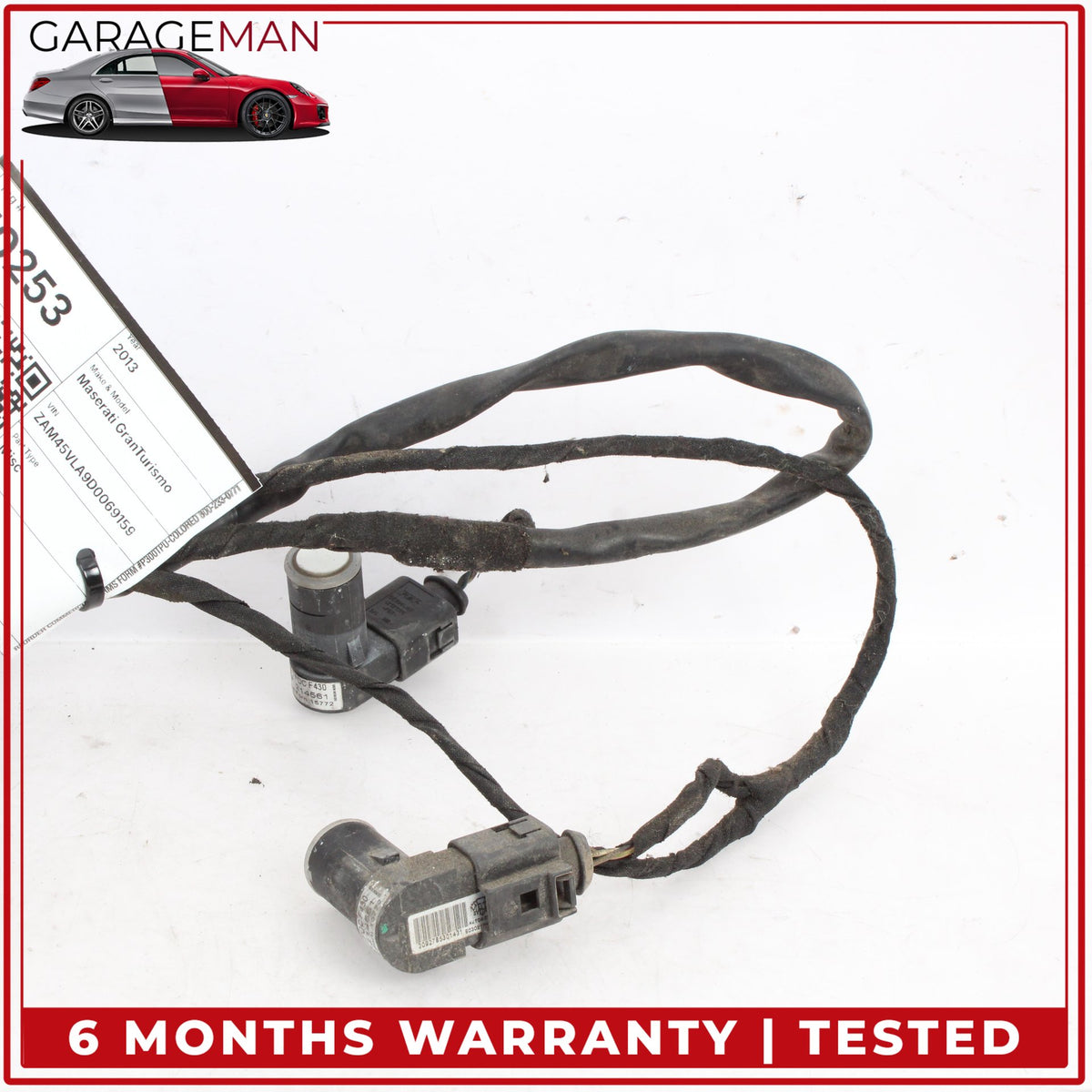 2008-2019 Maserati GranTurismo Rear Bumper Parking Sensors w/ Wire Harness OEM
