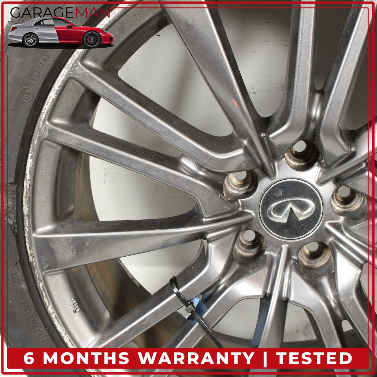 2014-2024 Infiniti Q50 V37 Front or Rear Wheel Rim w/ Tire 9Jx19 D0C004HK9C OEM