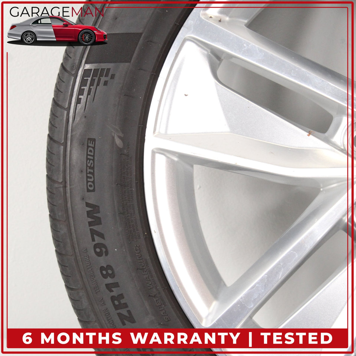 2016-2018 Audi Q3 Front or Rear Side Wheel Rim w/ Kumho Tire 7JX18H2 ET43 OEM