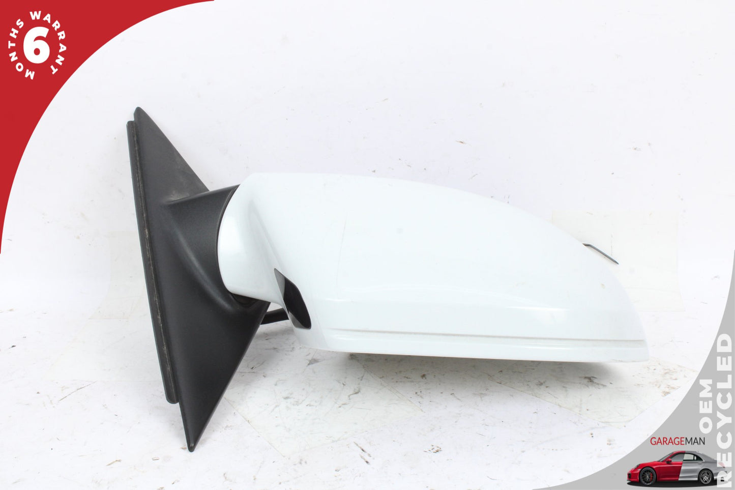 2012-2018 Audi A6 S6 Front Right Door Rear View Mirror w/ Blind Spot White OEM