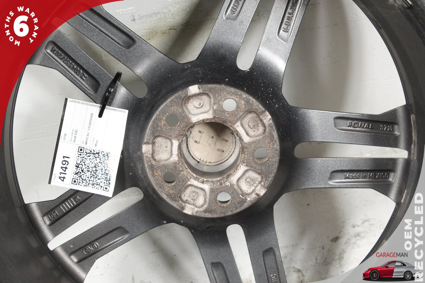 2018-2025 Audi SQ5 Q5 Wheel Rim Twin 5 Spoke 8.0JX20H2 ET39 80A601025H OEM