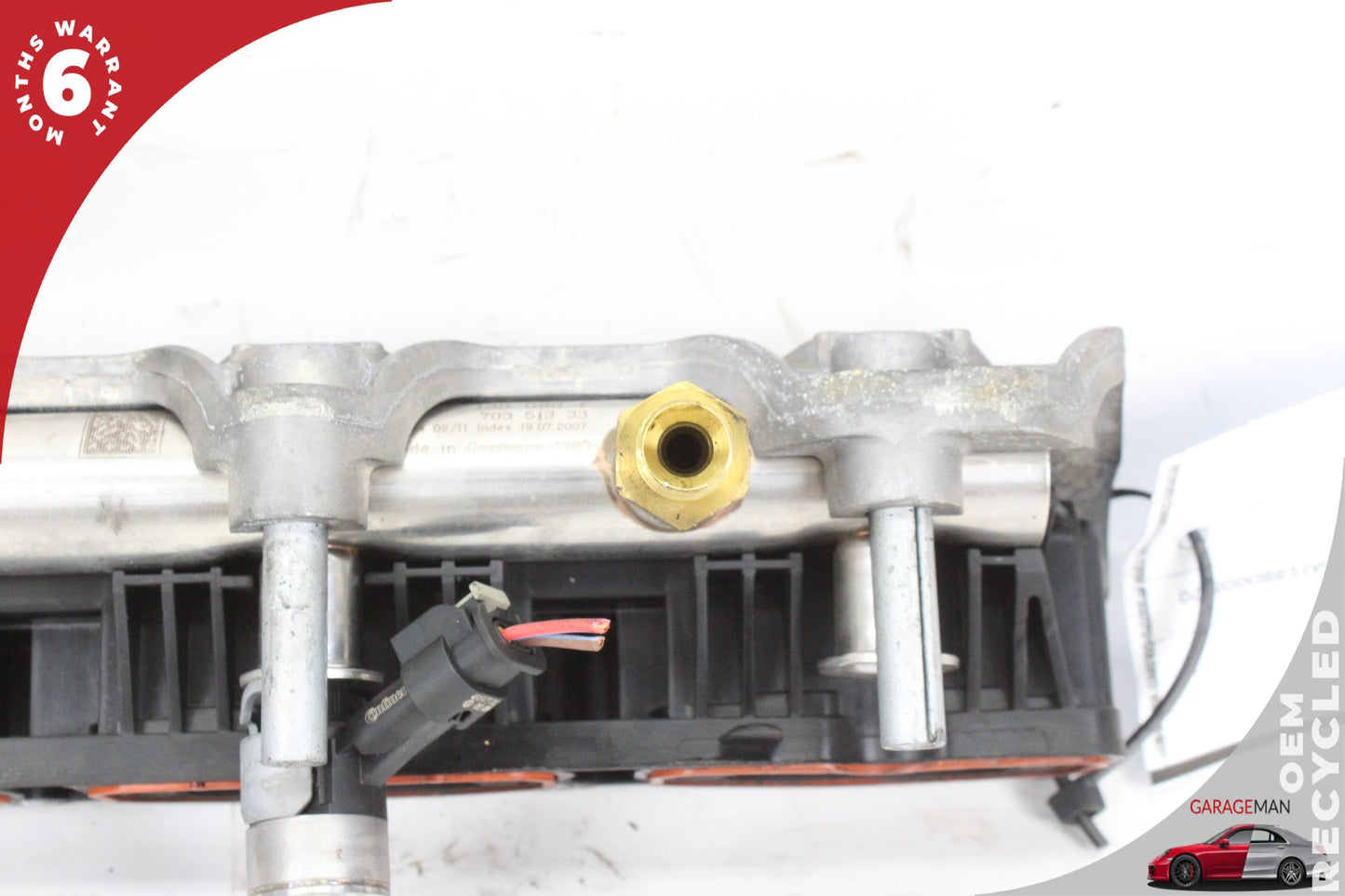 2011-2018 Audi Q7 Porsche Cayenne 958 Right Lower Intake Manifold w/ Bracket OEM