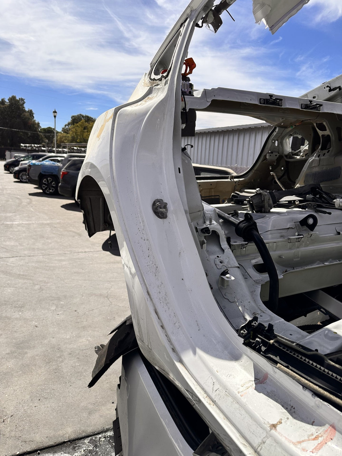 2017-2023 Tesla Model 3 Rear Right Side Quarter Frame Body Panel Pearl White OEM