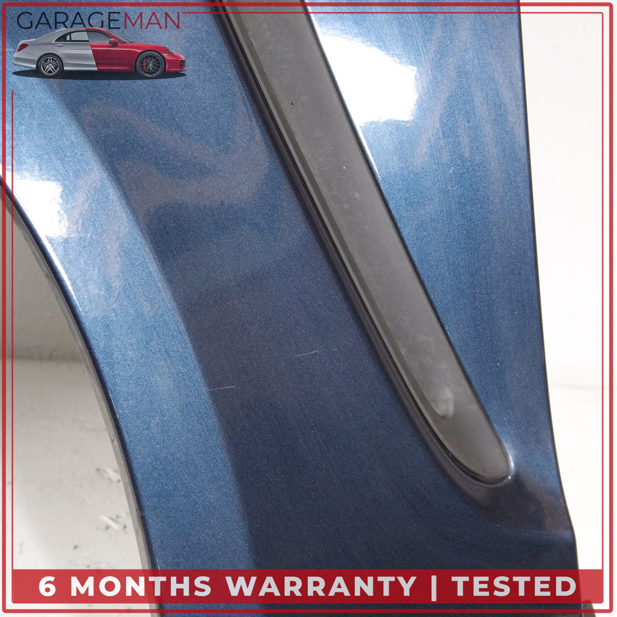 2010-2013 Porsche Panamera 970 Front Left Fender Panel Dark Blue Metallic OEM